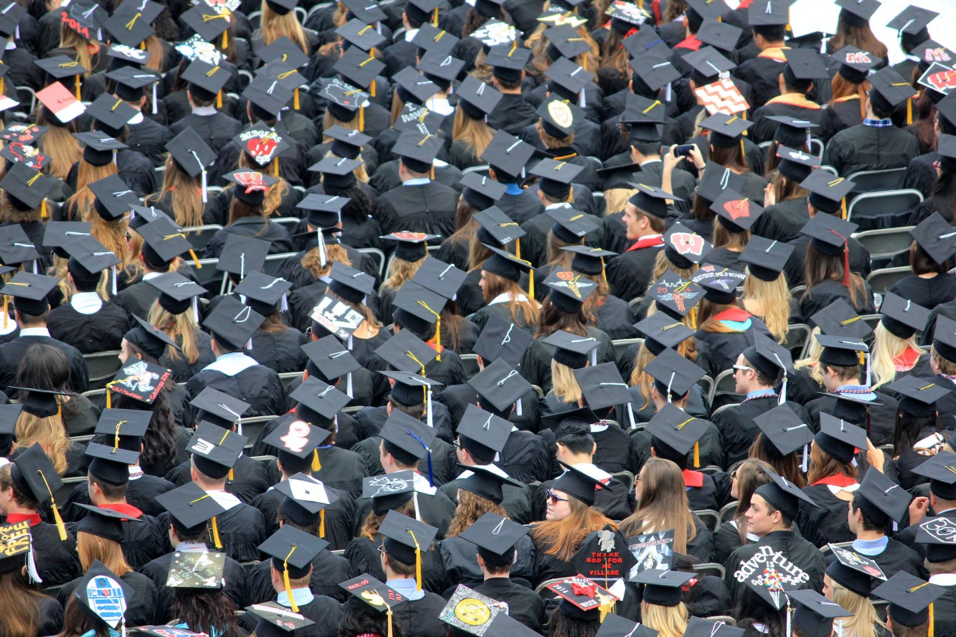 Foto di una cerimonia di laurea